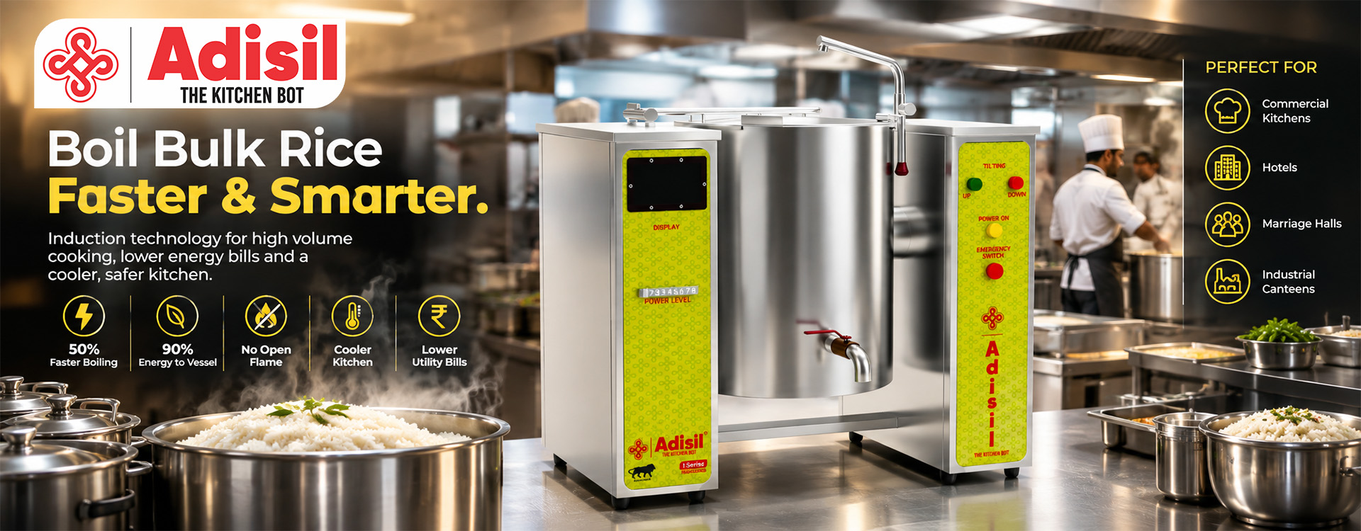 Adisil Boiling Kettle  Banner